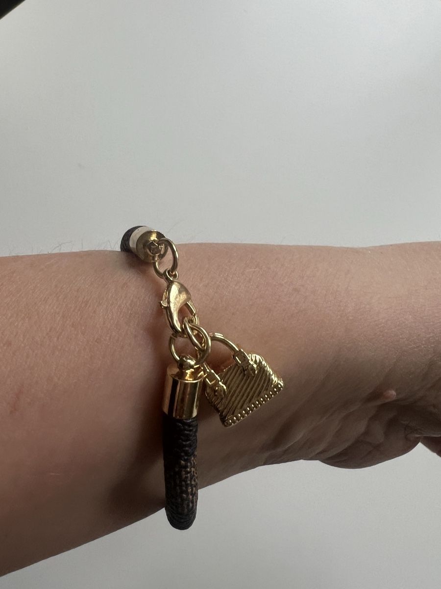 Bracciali & Braccialetti: Brown & Gold Bracelet with Charm – Usato da Zürich venduto da Vma_reuse 4