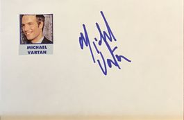 Michael Vartan 1968- Autogramm signiert Karte m.Bild 10x15cm