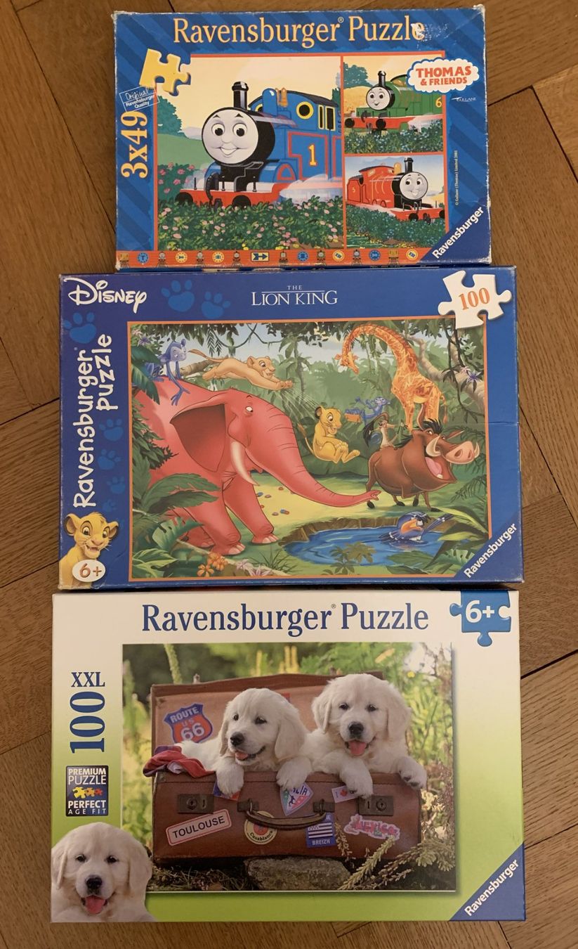 Ravensburger Puzzles: RAVENSBURGER PUZZLE Set von 5 Puzzle – Gebraucht aus Luzern von Valie