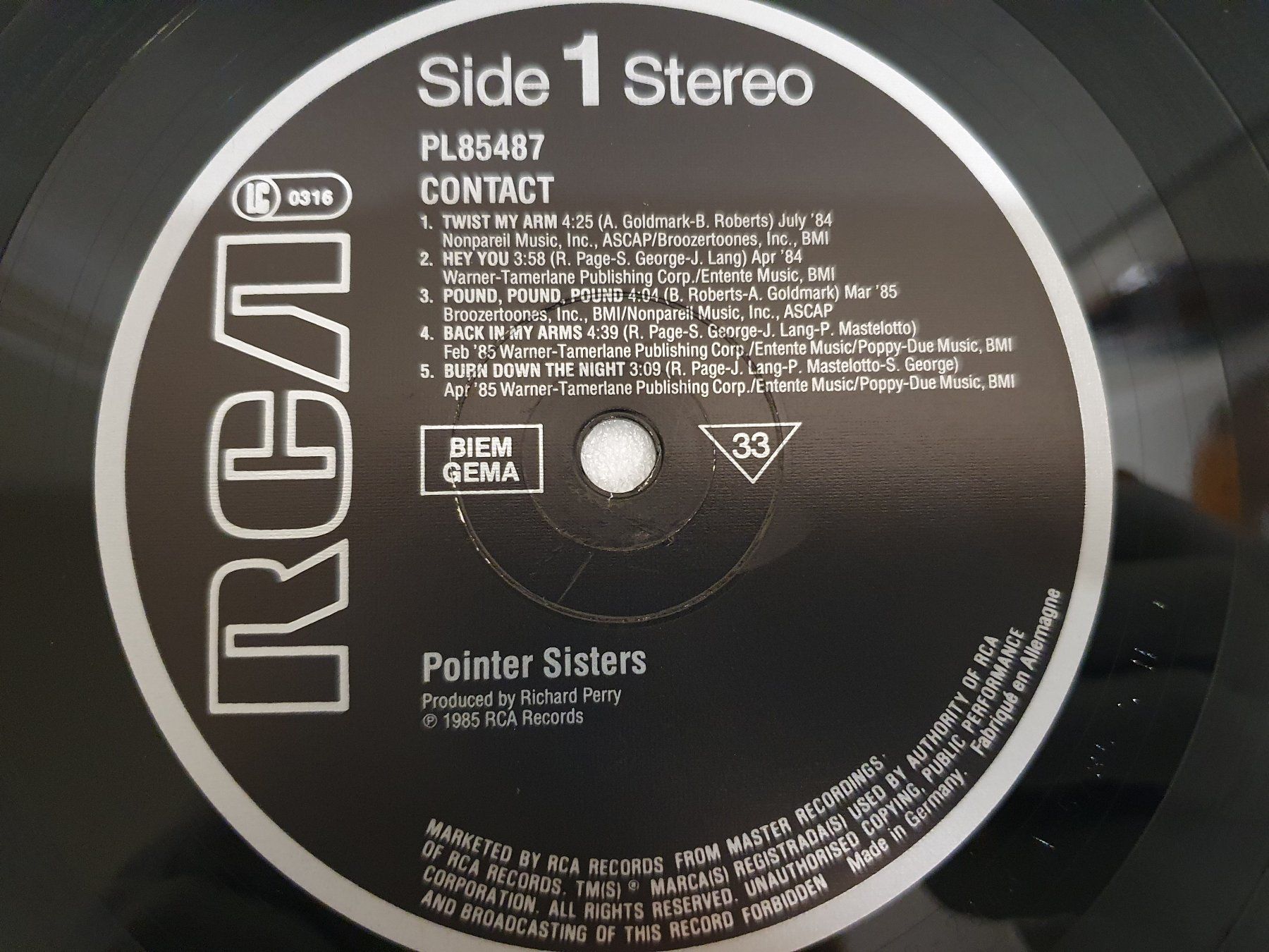 Dischi in vinile: Pointer Sisters – Contact – Usato da Uster venduto da Vinyl-Leidenschaft 3
