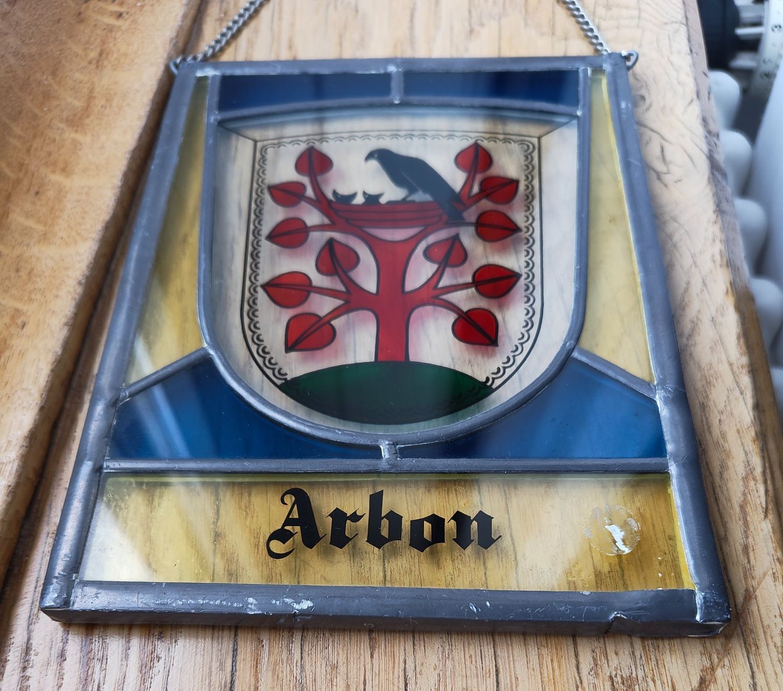 Autres antiquités ou arts: Wappenscheibe Arbon, Glasbild mit Metallrahmen – D'occasion à St. Gallen par Ricardo_Deals 5