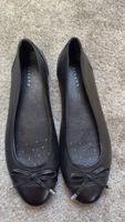 Ballerines Pesarro cuir noir T39 / Leder Ballerinas