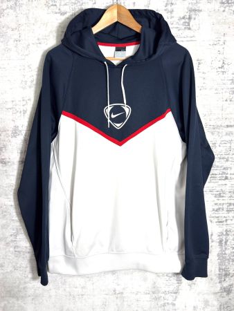 Y2K NIKE "FOOTBALL / TOTAL 90" HOODIE Sz: L