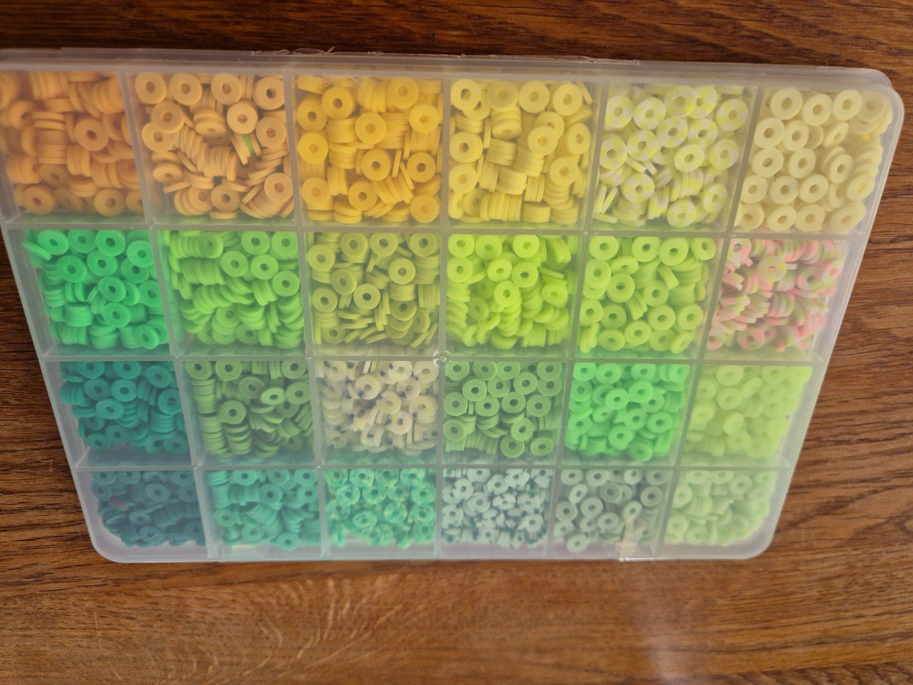Perlen (unechte): Tonperlen Polymer 24 versch. Farben – Neu und originalverpackt aus Läufelfingen von Netti04 3