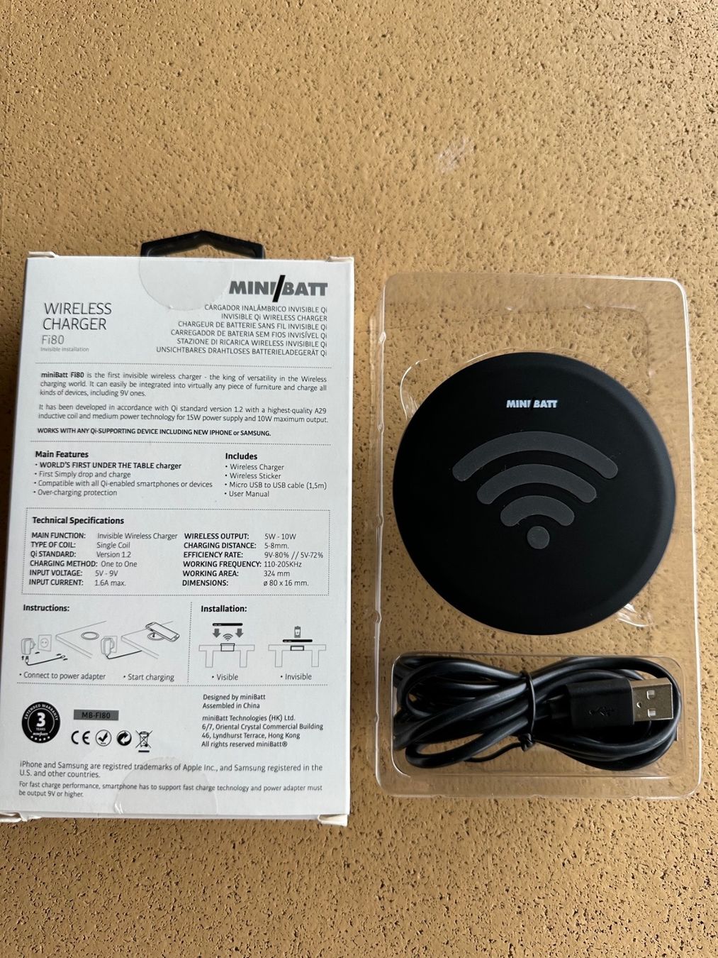 Chargements: Chargeur sans fil MiniBatt Fi80 – Neuf avec emballage d'origine à St-Gingolph par GoldenKeys 1