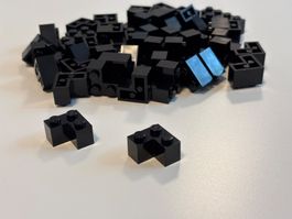 LEGO 50x Corner Brick Schwarz NEU