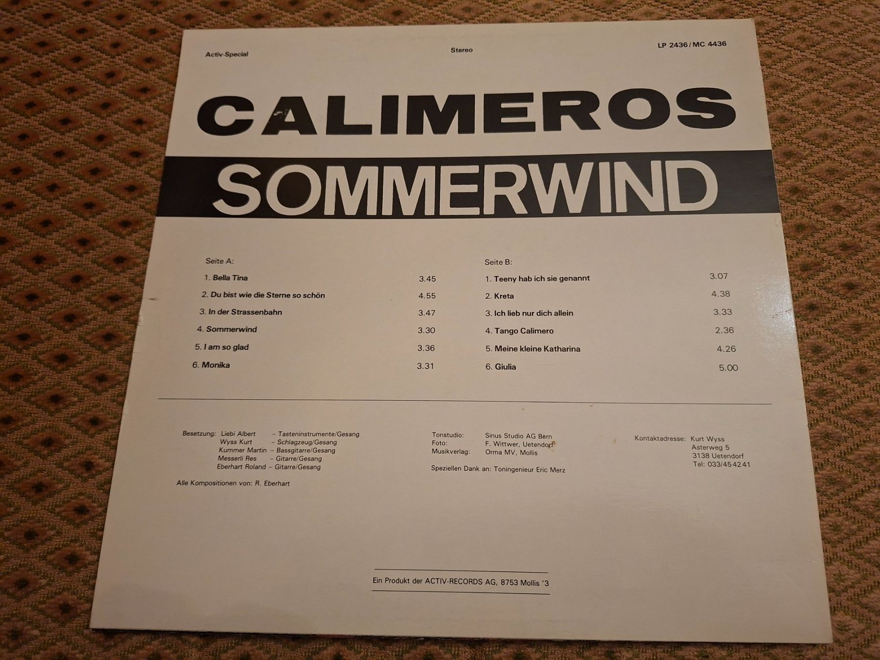 Dischi in vinile: Schlager LP - Calimeros - Sommerwind – Usato da Bernex venduto da Wannabehasbeen01 2