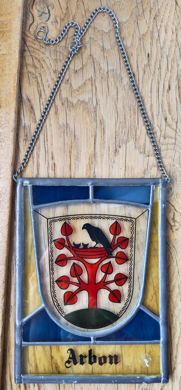 Autres antiquités ou arts: Wappenscheibe Arbon, Glasbild mit Metallrahmen – D'occasion à St. Gallen par Ricardo_Deals 2