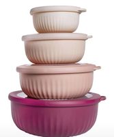 Lot de 4 bols de cuisine avec couvercles - État neuf! (51)