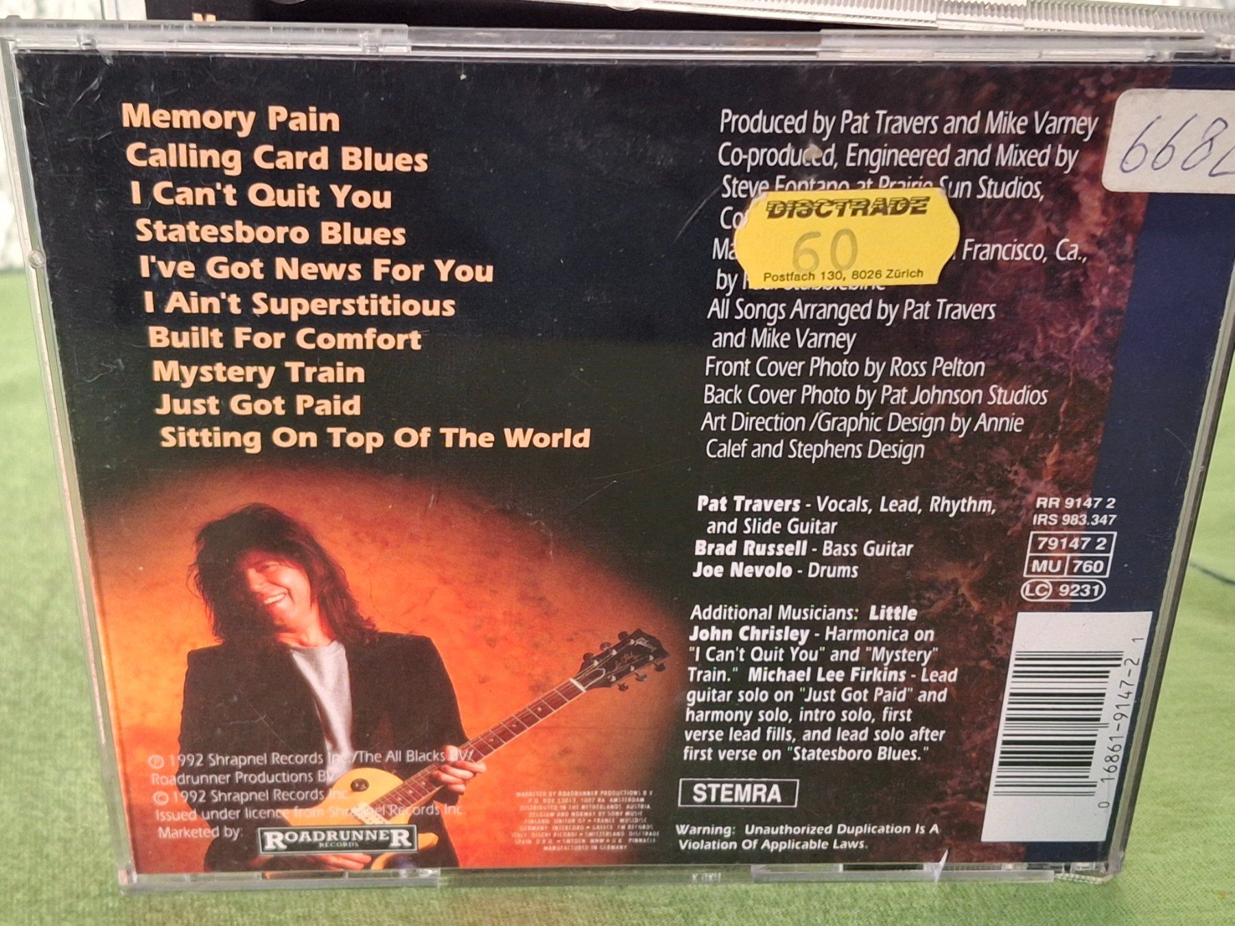 CDs: CD Pat Travers - Blues Tracks -🎧 – Gebraucht aus Aarberg von Jackup1 1