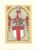 Ex-libris héraldique par Adolf Sulzberger pour A. F. Ammann