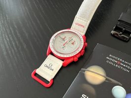 Omega Swatch Moonswatch "Mission to Mars" - mit extra Band