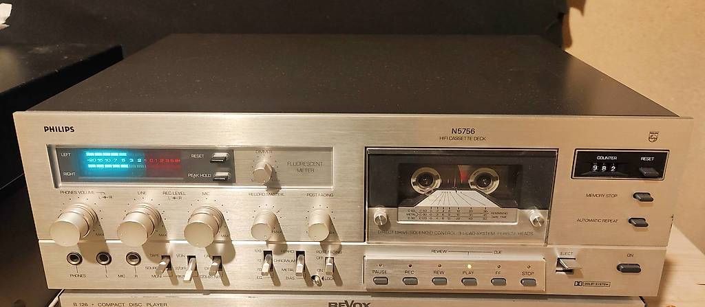 Philips Registratori: Mythique tape deck PHILIPS "N5756" révisé – Usato da LAUSANNE venduto da Mistersound