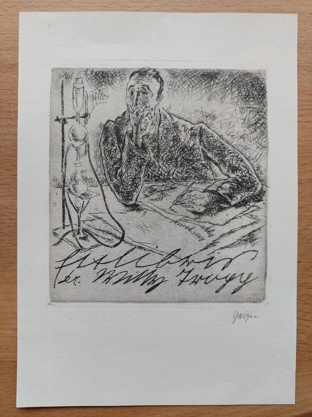 Dipinti: Exlibris Willi Geiger - Original Radierung – Usato da Obfelden venduto da Knauserig2026