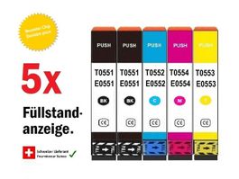 Epson T-0551 0552 0553 0553 - Kompat. Tinten-Patrone (5)
