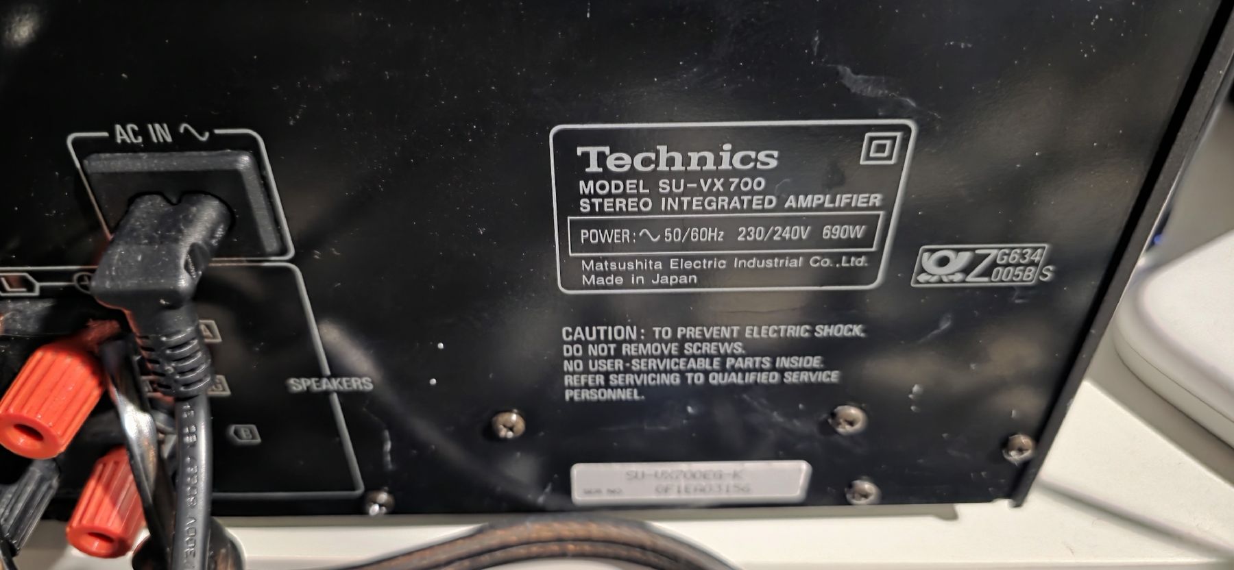 Technics Verstärker: Amplificateur Technics SU VX 700 – Gebraucht aus Pully von Abba70 8