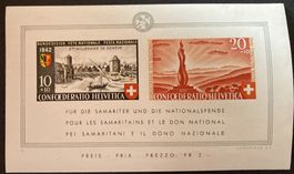 Bundesfeierblock II 1942, postfrisch (**), SBK 70 Fr.