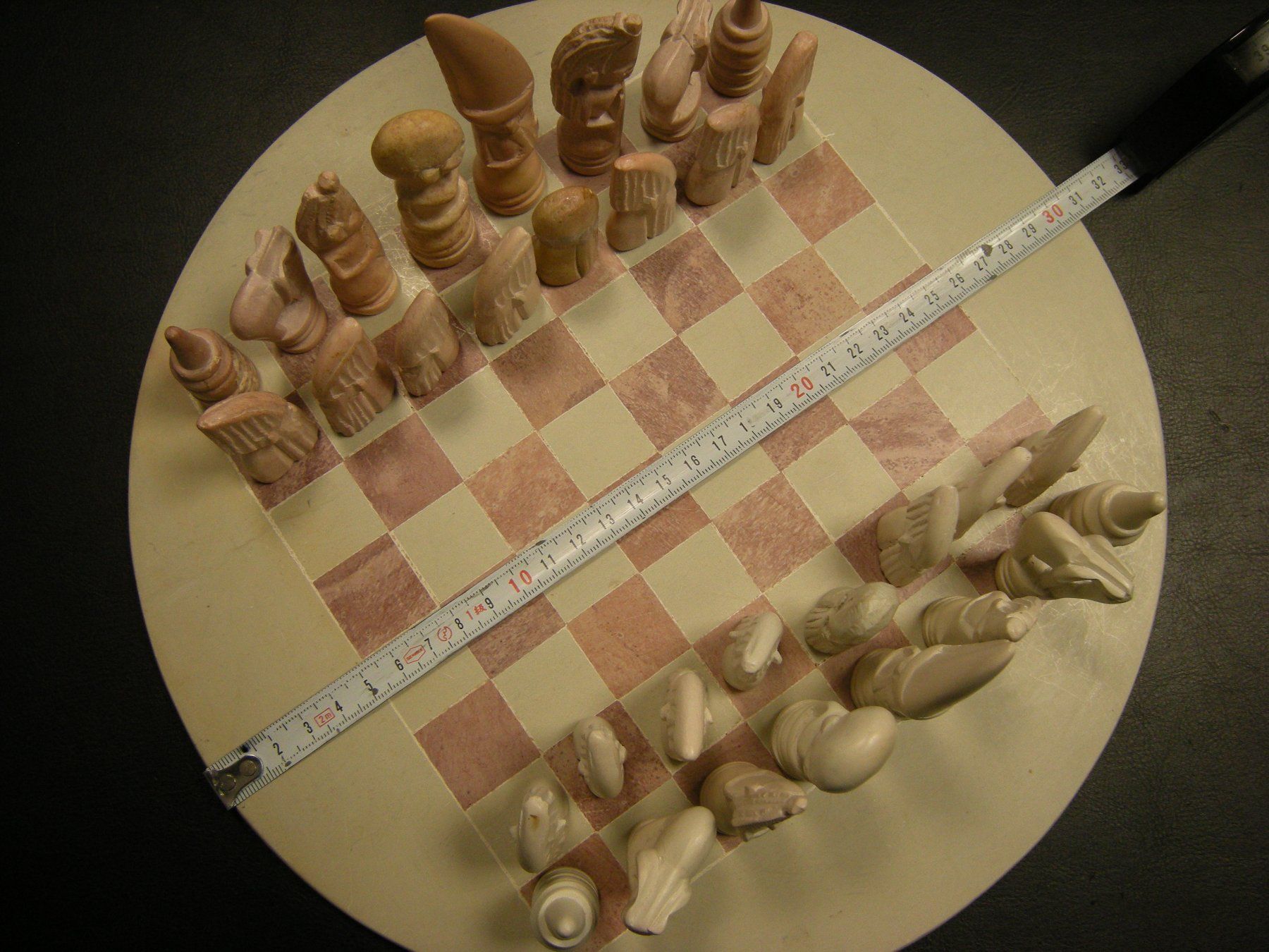 Spiele: Schach Schachspiel Speckstein – Gebraucht aus Holziken von Rupe 1