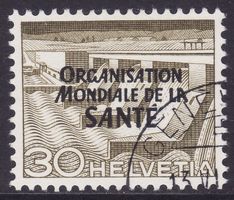 OMS SBK-Nr. 11 (Technik und Landschaft 1950) gestempelt