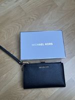 Michael Kors Black Leather Wristlet Wallet - Perfect for Sum