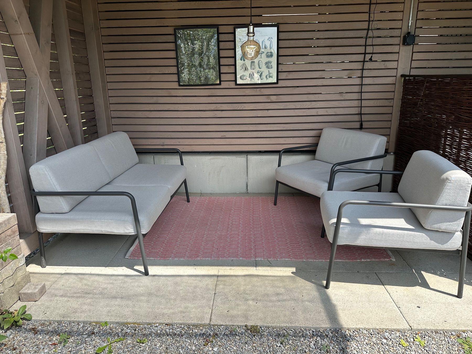 Pfister Sofas: Gartenlounge Set 3-teilig anthrazit – Gebraucht aus Tann von Ricki31