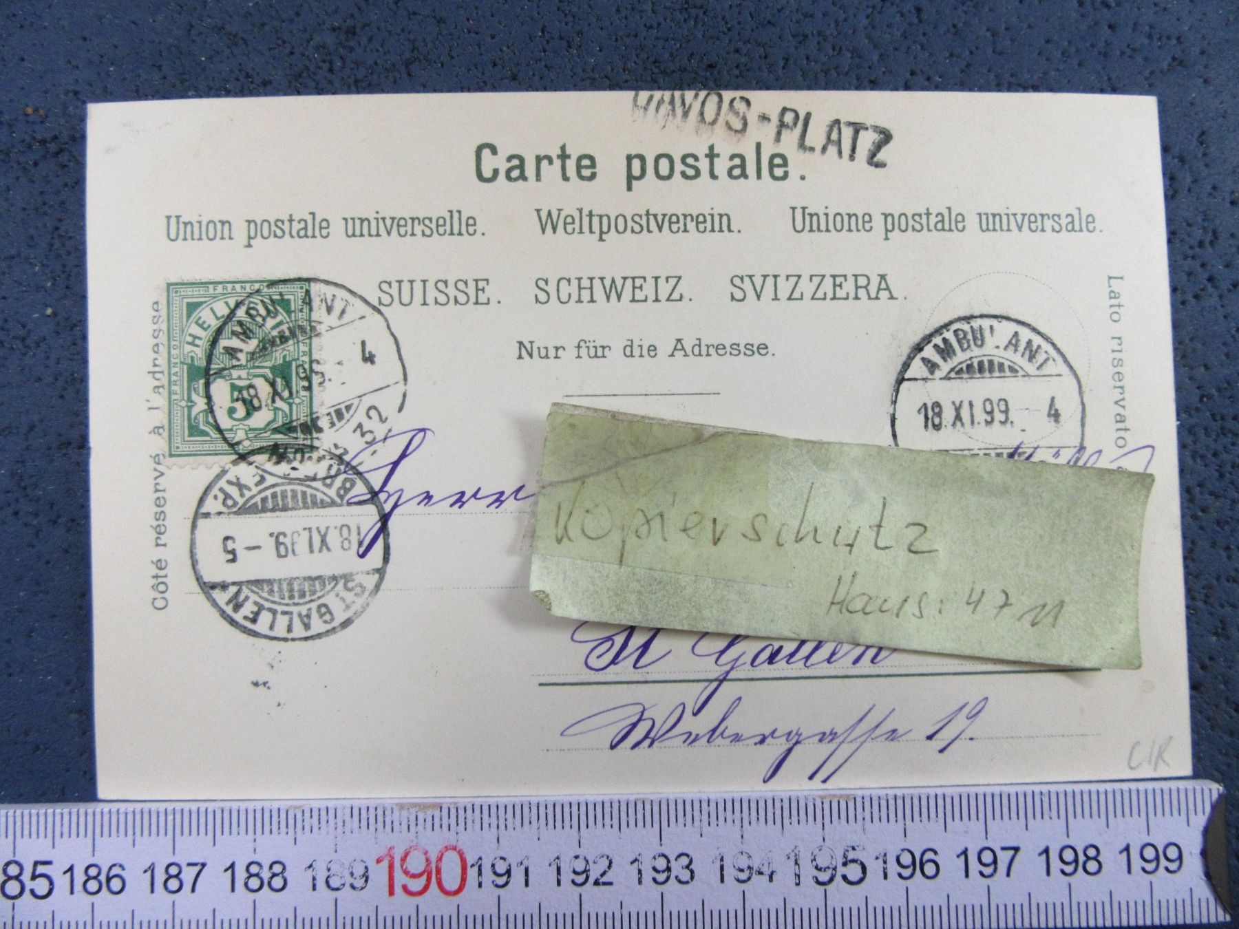 Cartoline postali: GRUSS AUS ALTDORF URI 2BILD-LITHO 1899 – Usato da Ettingen venduto da Hausi4711 1