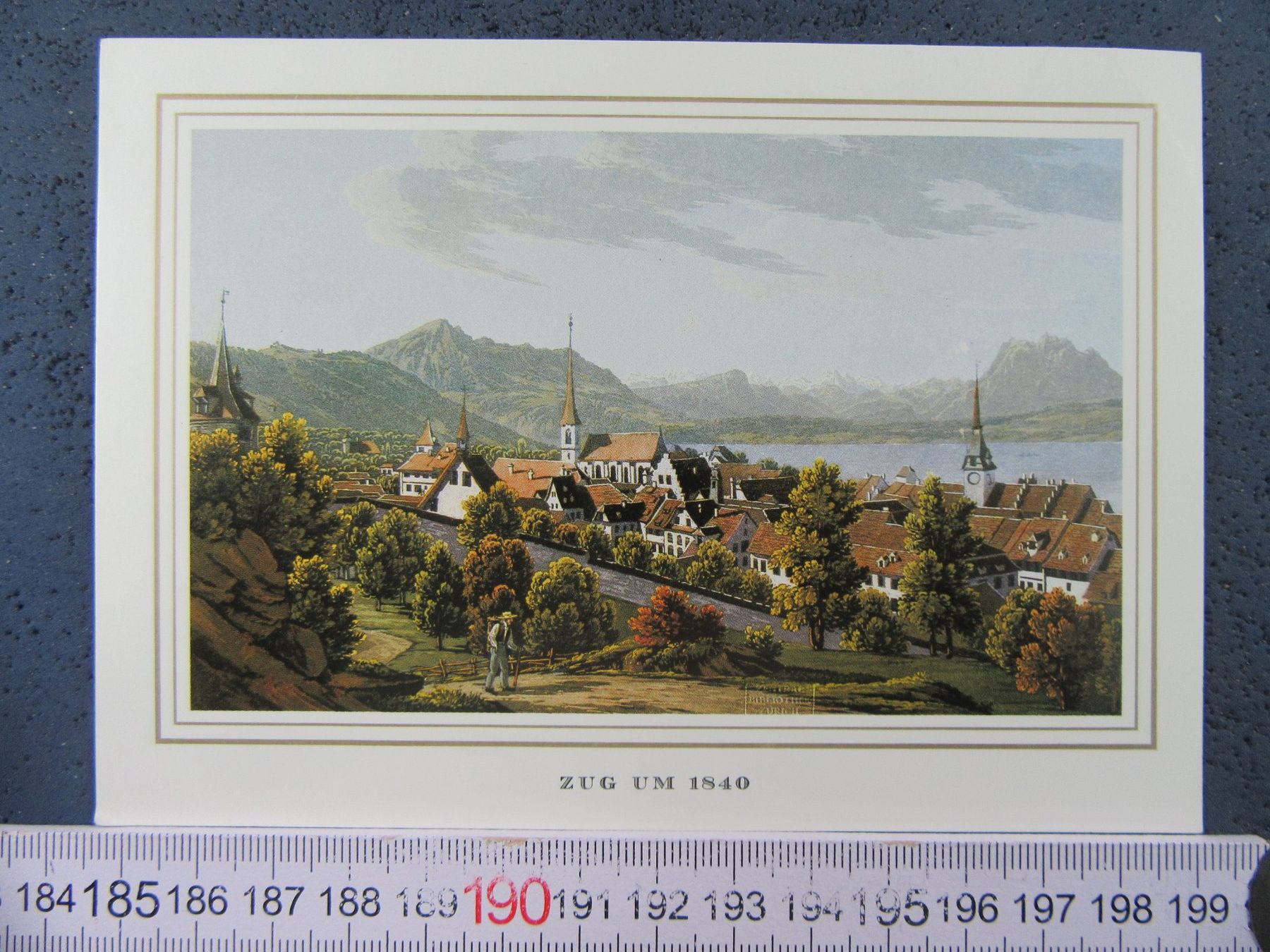 Ansichtskarten: ZUG UM 1840 ZG AK REPRO – Gebraucht aus Ettingen von Hausi4711