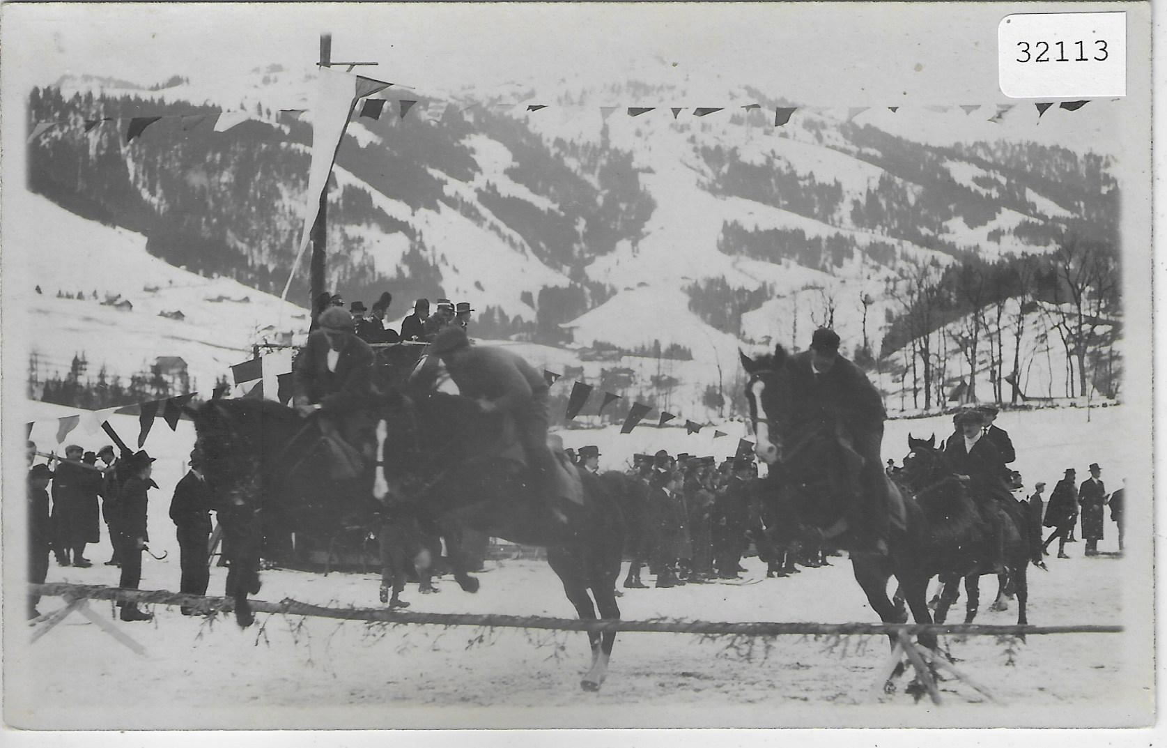 Cartoline postali: Pferderennen im Winter – Usato da Ettingen venduto da Kartenplanet