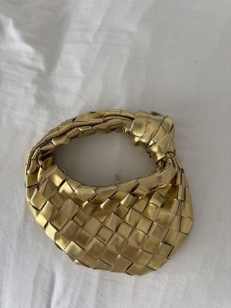 Knotentasche Gold