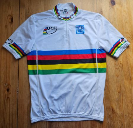 Radtrikot Santini UCI Weltmeister Gr XL Velo Radsport Trikot