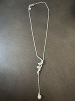 Elegante Y-Kette mit Strass, Modeschmuck, neuwertig!