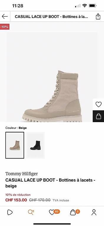 Damenschuhe: Bottines Tommy Hilfiger 37 – Gebraucht aus Bulle von Preteni 2