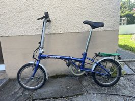 Faltvelo Compass 6-Gang Shimano blau mit Tasche