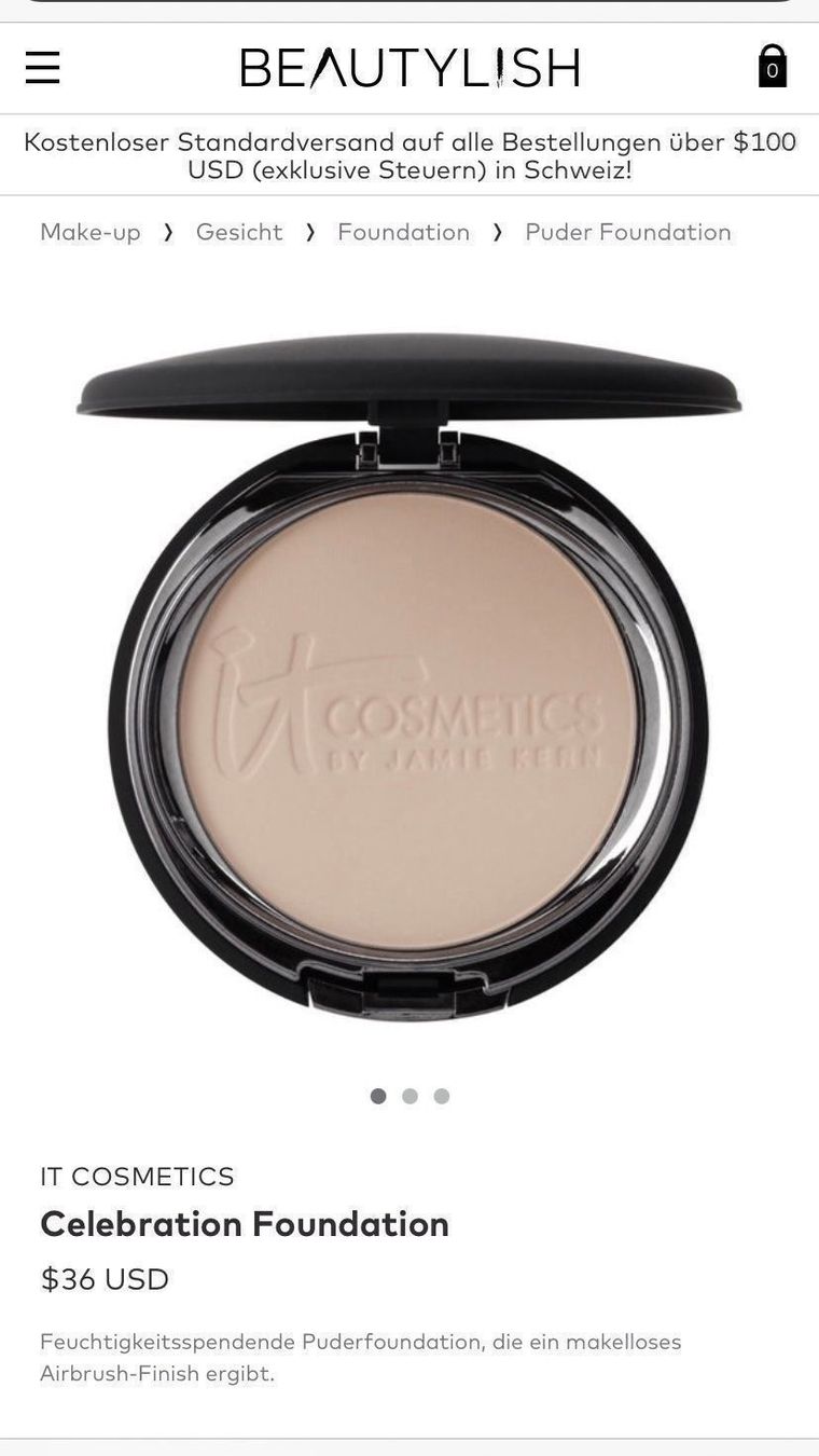 Sephora Make-up: IT COSMETICS CelebrationFoundation Fair,Neu,Ladenpreis 36$ – Nuovo e nell'imballaggio originale da Zürich venduto da deruja 5