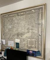 Murerkarte Zürich 1566 – Großformat 139 × 116 cm – edler Gol