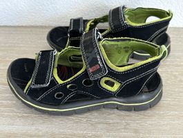 RICOSTA Sandalen Klettverschluss Grösse 31 schwarz grü