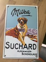 Altes Blechschild Metalltafel Suchard Milka