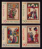 1988 B219-22_Pro Patria_MINNESÄNGER_Neuenburg_Rotenburg ! **
