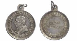 Rom, Leo XIII., Preismedaille 1878, Benemerenti m443