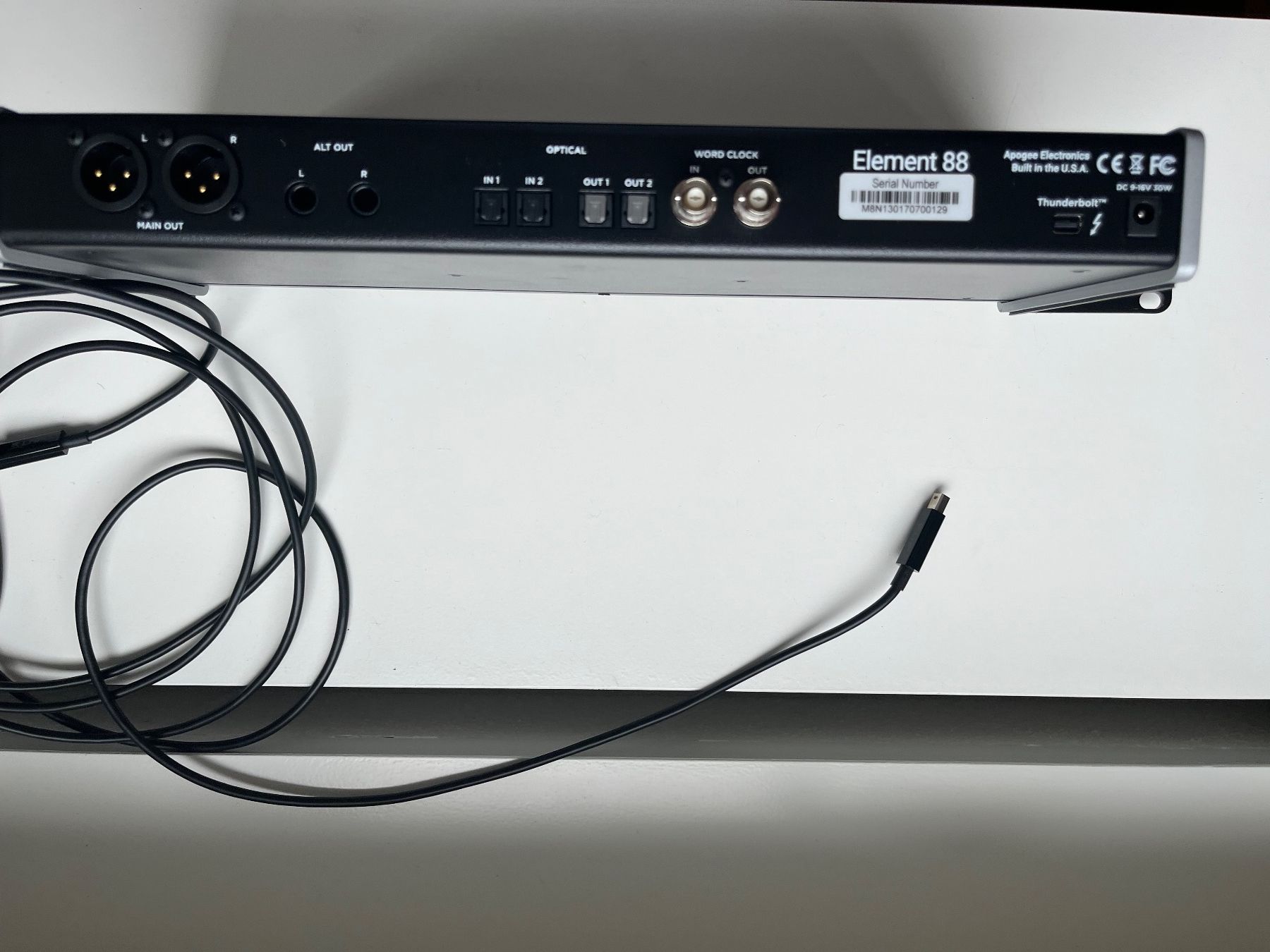 Apogee Attrezzatura per studi di registrazione: Apogee Element 88 (inkl. Thunderbolt Kabel+Rackmount) – Usato da Mollis venduto da diligan 4