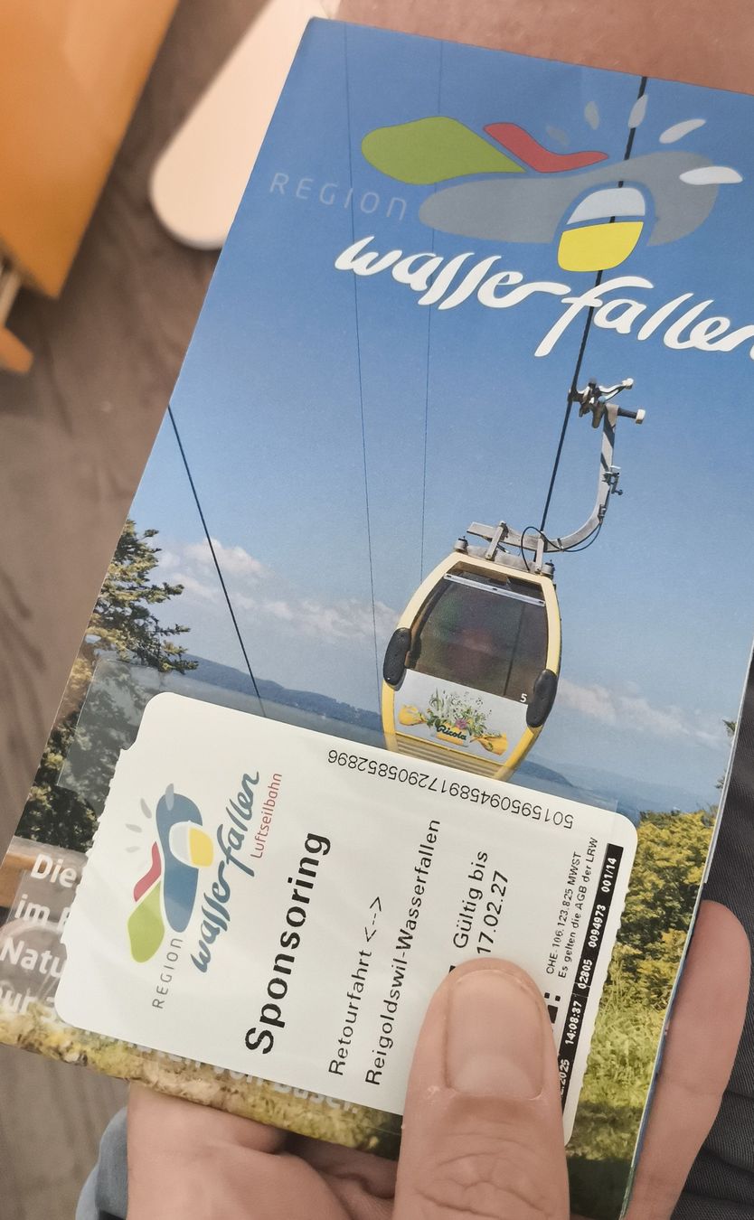 Buoni: Region Wasserfallen Luftseilbahn Ticket Sponsoring – Nuovo (secondo la descrizione) da Küttigen venduto da J-Cards