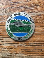 Plaque de calandre Rallye moto TCS Genève 1960