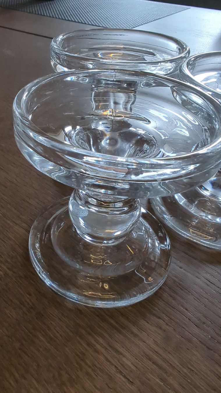 Portacandele: 3er Set Kerzenständer aus Glas – Nuovo (secondo la descrizione) da Eisten venduto da manuel.furrer 1