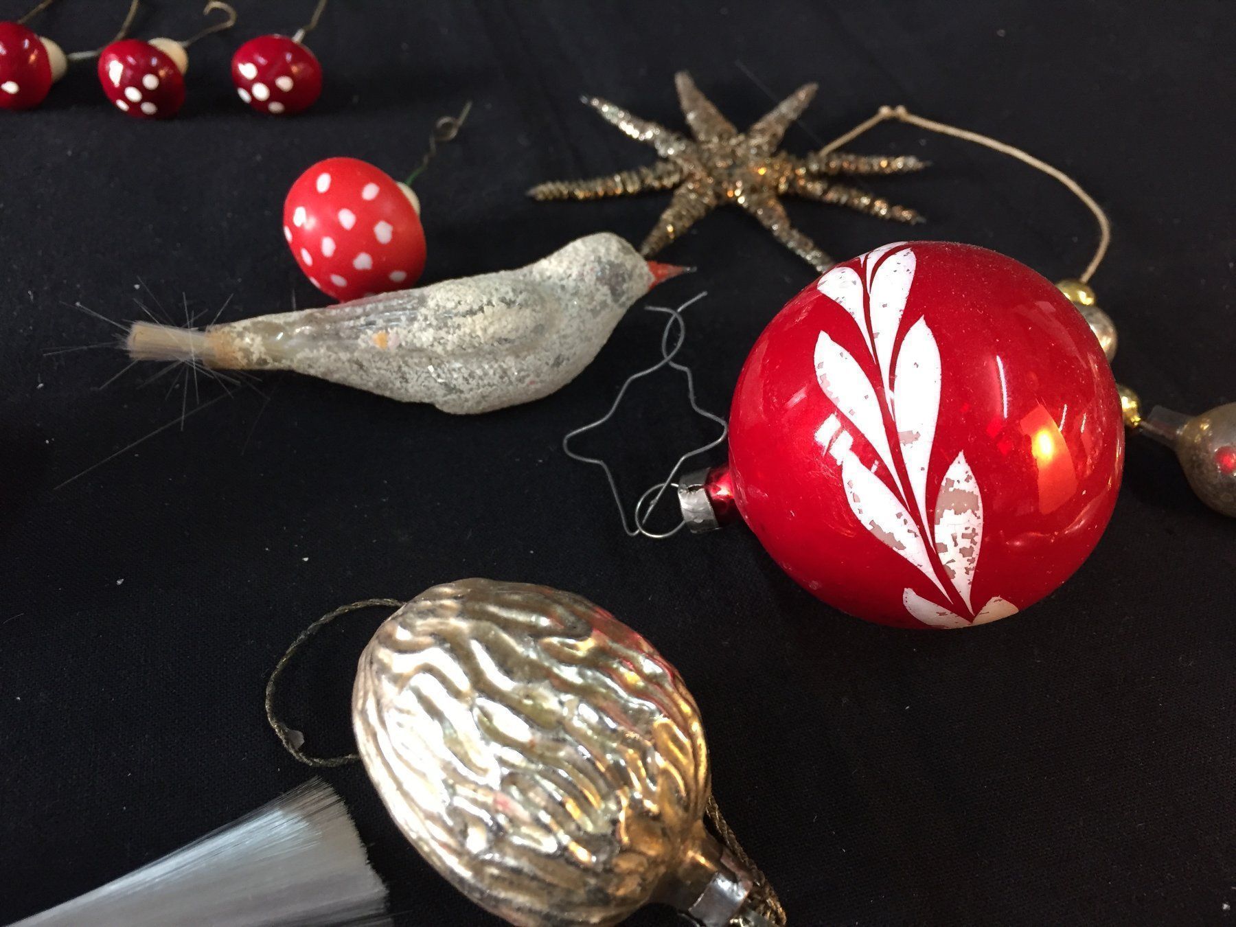 Tutte le decorazioni: Antike Weihnachtsbaum Schmuck + Spitze – Usato da Schaffhausen venduto da sparzone 8