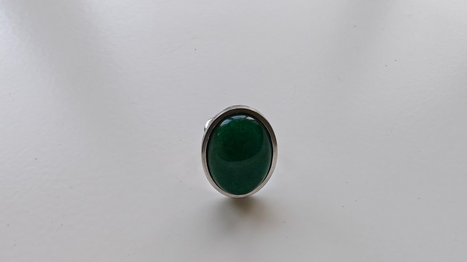 Anelli: Green Jade Stainless Steel Adjustable Ring – Nuovo (secondo la descrizione) da Allschwil venduto da Jani_Banani 1