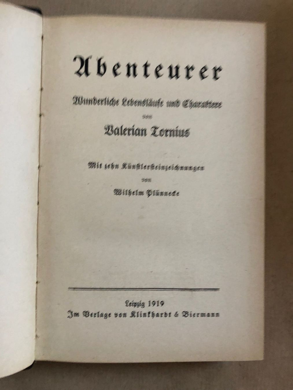 Libri: Valerian Tornius: Abenteurer. – Usato da Zürich venduto da allp 1