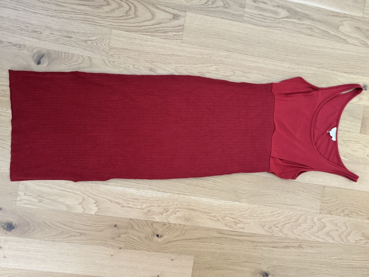 Kleider: Seraphine Rotes Rippenumstands-& Stillkleid – Gebraucht aus Zürich von agnieszka_p