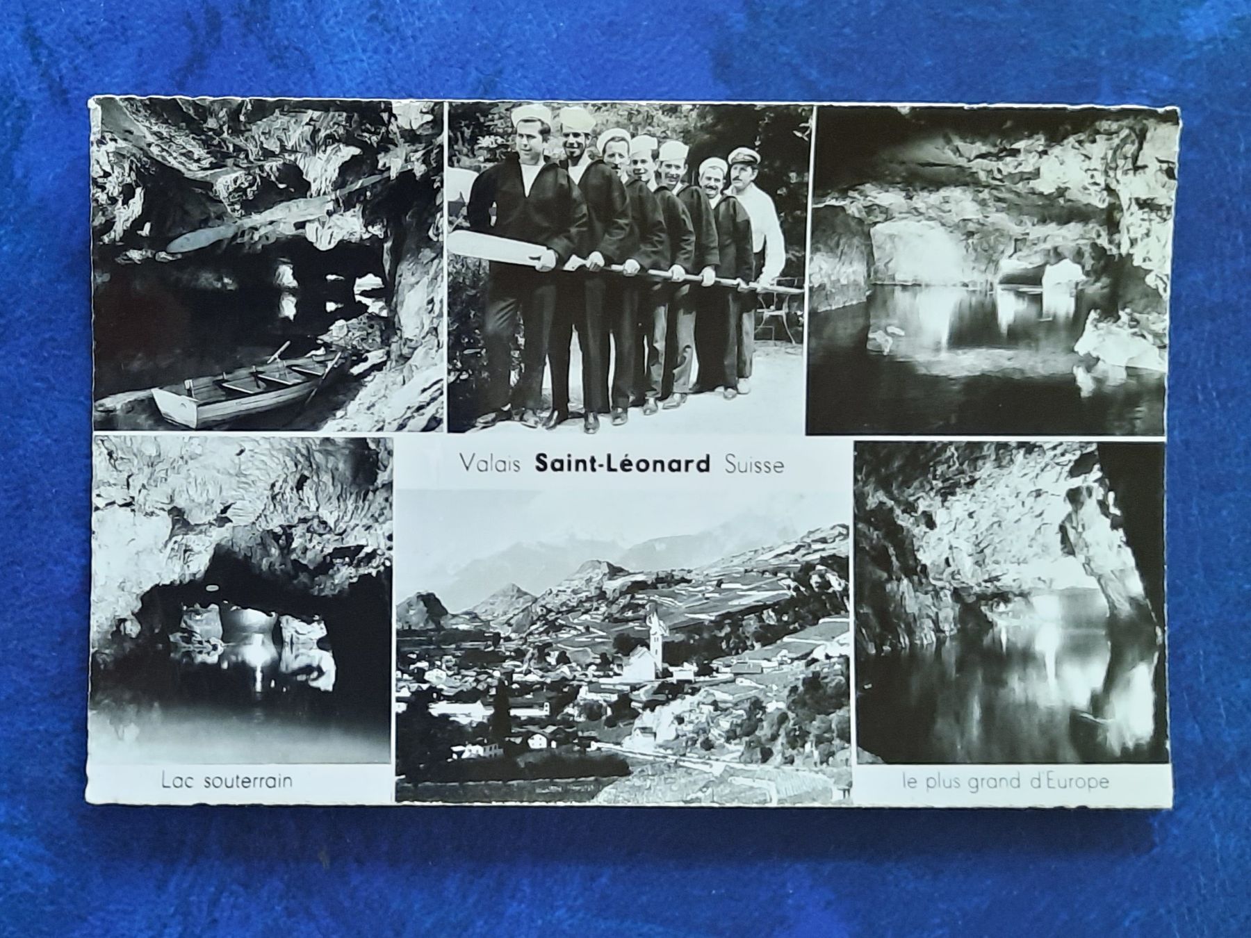 Cartoline postali: Ansichtskarte Saint Léonard, Lac Souterrain, gest. 1962 – Usato da Marly venduto da neu-adlerauge65