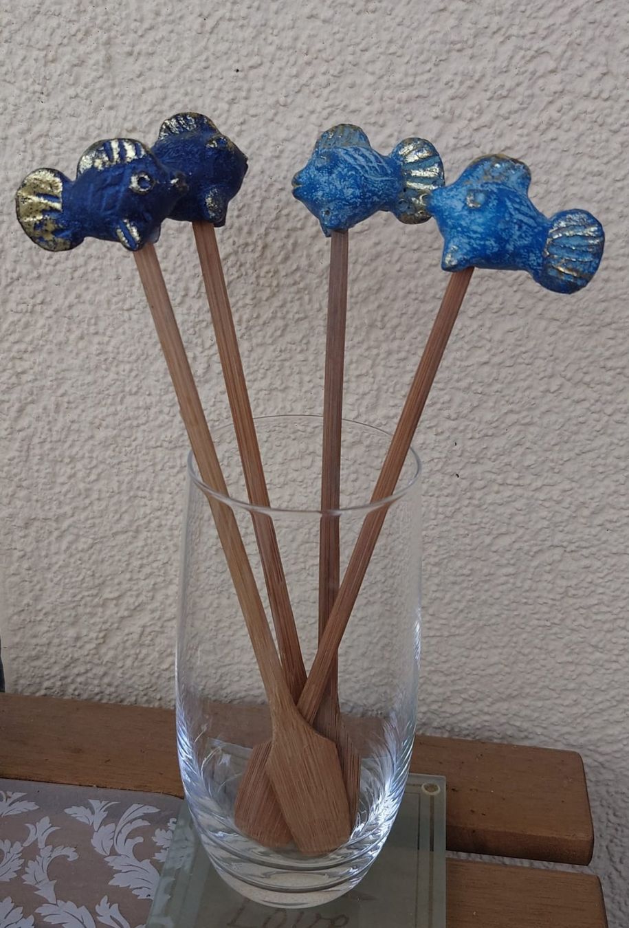 Tutte le decorazioni: 4 lustige Cocktail, Swizzle oder Deko FischStäbchen – Usato da Neuhausen venduto da MonoCeros 5