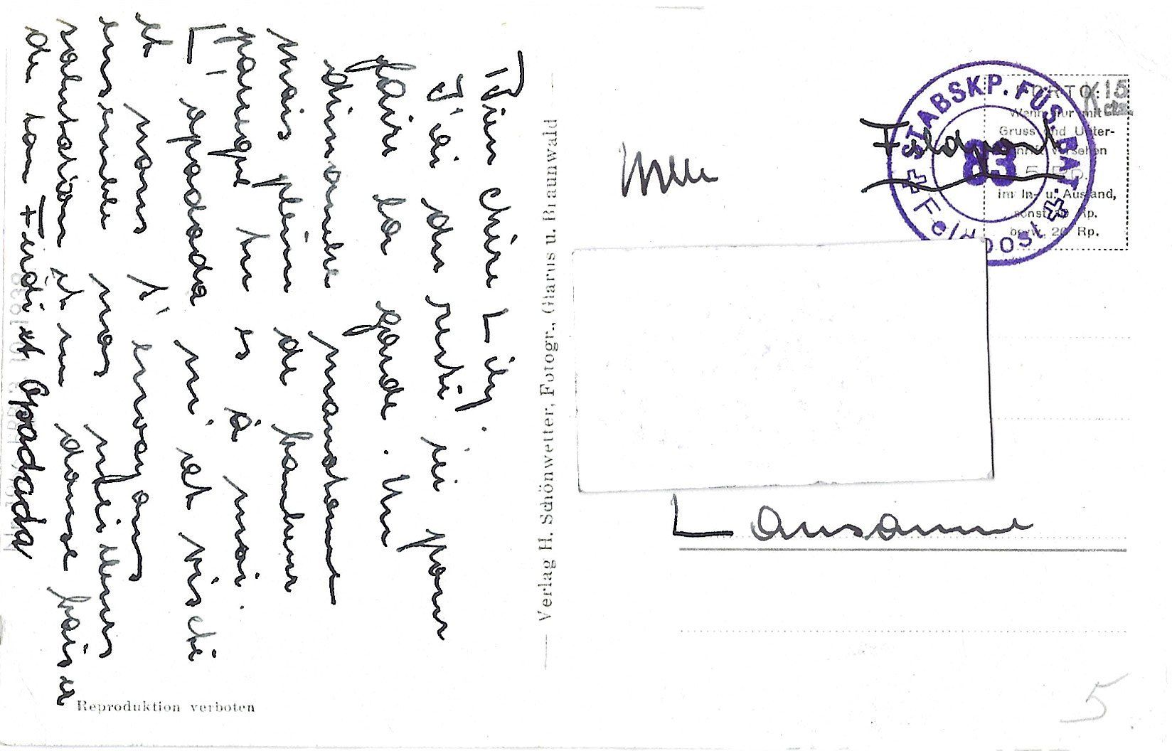 Cartes postales: 420  Am Eingang in's Glarnerland – D'occasion à Bütschwil par Jackson1A 1